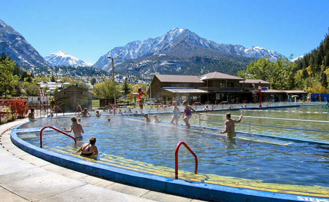The Ouray Hot Springs in late summer. Photo byMatt Inden/Miles